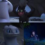 Toothless trying to impress