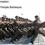 many march watermelon black people barbeque meme