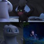 Toothless presents himself