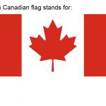 Canadian Flag stands for