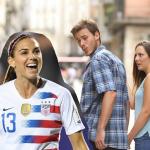 Distracted Boyfriend US Women's Soccer Edition meme