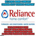 reliance home comfort