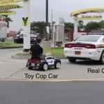 Charger Cop Car: Toy and Real