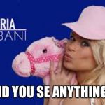 Did you see anything? | DID YOU SE ANYTHING? | image tagged in maria durbani,ponny,blonde,girl,anything,fun | made w/ Imgflip meme maker