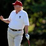President Trump wasting time on the golf course