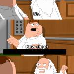 Family Guy God in Elevator meme