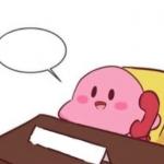 Kirby on the phone