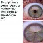 Eye pupil expansion meme