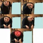 Gru's plan (red eyes edition) meme