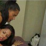 Girl sex with cat
