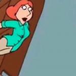 Lois falling down stairs