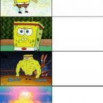 Spngebob Strong 4 Panels meme