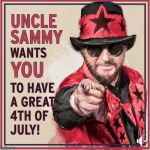 Uncle Sammy | image tagged in sammy hagar,independence day,4th of july | made w/ Imgflip meme maker