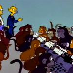 Simpsons Monkey Typewriter meme