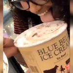 Blue Bell ice cream licker