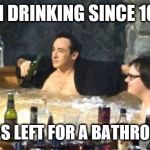 Hot Tub | BEEN DRINKING SINCE 10 AM; NO ONE HAS LEFT FOR A BATHROOM BREAK | image tagged in hot tub | made w/ Imgflip meme maker