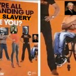 *Monticello intensifies* | SLAVERY | image tagged in we're all standing up to x are you | made w/ Imgflip meme maker