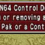 Nintendo 64 Transfer Pak warning