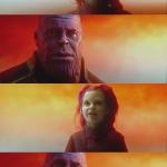 Thanos Gamora What did it cost meme