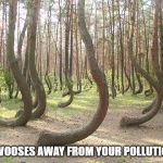 *dabs on climate change* | *SWOOSES AWAY FROM YOUR POLLUTION* | image tagged in tree swoose,trees,nature,swoos,shaggy,climate chnage | made w/ Imgflip meme maker