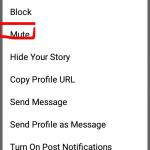 Mute Instagram
