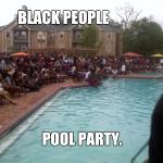 black people pool party
