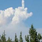 Middle finger cloud