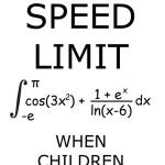 Speed limit children
