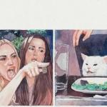 Woman Yelling at a Cat