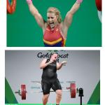 female weight lifter