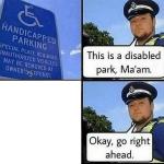 This is a disabled park