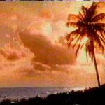 Glitchy V.H.S. Seaside Sunset GIF Template