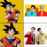 Goku prefers Super Junior D&E over EXO-SC | image tagged in goku posting,exo,super junior | made w/ Imgflip meme maker