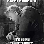Hump Day | HAPPY HUMP DAY; IT'S GOING TO GET "BUMPY" | image tagged in hunchback of notre dame,hump day | made w/ Imgflip meme maker