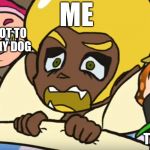 New template, please use (or not, you don’t have to) | ME; LEFT MY PHONE CHARGER DOWNSTAIRS; FORGOT TO FEED MY DOG; UNFINISHED HOMEWORK; FORGOT TO BRUSH MY TEETH; THE TEST I FORGOT TO STUDY FOR | image tagged in splatubers cant sleep | made w/ Imgflip meme maker