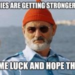 Wish me luck | MY ENEMIES ARE GETTING STRONGER BY 2022; WISH ME LUCK AND HOPE THEY FAIL | image tagged in bill murray wishes you a happy birthday | made w/ Imgflip meme maker