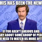 anchorman news update Meme Generator - Imgflip