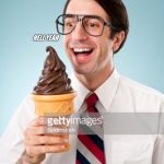 Happy Nerd | WHEN YOUR MUM GETS YOU ICECREAM; HELL YEAH; AND ACCIDENTLY GUYS YOU A WAFFLE CONE | image tagged in happy nerd | made w/ Imgflip meme maker