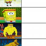 Strong spongebob chart meme