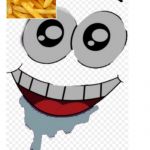 Hungry Patrick | YUM FRENCH FRIES | image tagged in hungry patrick | made w/ Imgflip meme maker