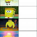 Upgraded strong spongebob meme