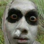 Pocong With Grassy Background