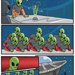 Duplicated alien meeting meme