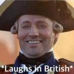 Laughs in British meme