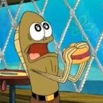 SpongeBob Fish Eating Burger