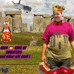 Boris at Stonehenge