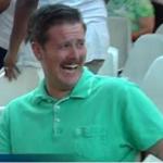 Green shirt guy laughing about Trump supporters