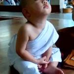 meditating toddler meme
