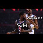 Kevin Durant shares a moment with Pat Beverly | Vanilla Ice; Avdol | image tagged in kevin durant shares a moment with pat beverly | made w/ Imgflip meme maker