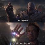 Thanos I am Inevitable